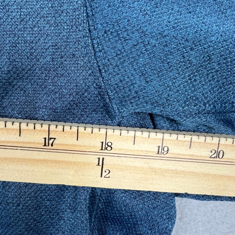 Columbia Mens Large Blue Heather AM6215 Omni-Shade Sun Protection Polo Shirt - Picture 10 of 11
